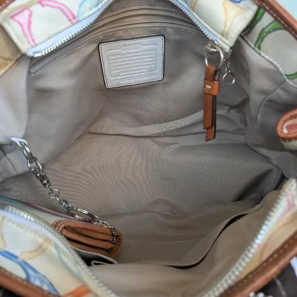 Coach Hamptons Signature Scribble Tote + Wallet - Picture 14 of 17